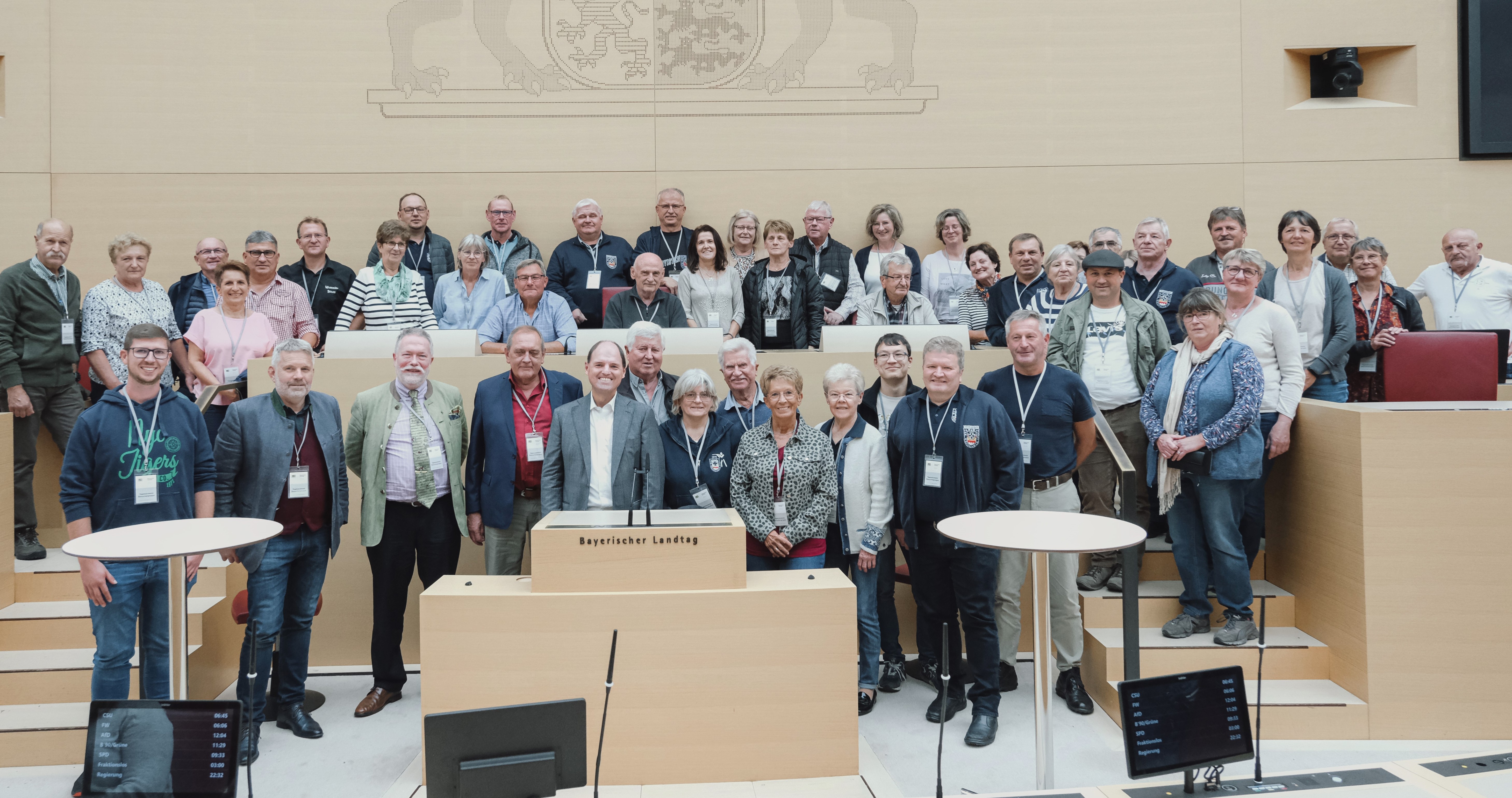 Die Besuchergruppe der Soldatenkameradschaft aus Weingarts